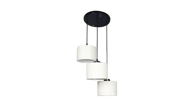 Noel White Natural Fiber Cluster Hanging Light (White) by Urban Ladder - Front View Design 1 - 612919