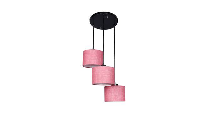 Troy Pink Natural Fiber Cluster Hanging Light (Pink) by Urban Ladder - Front View Design 1 - 612920
