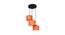 Frank Orange Natural Fiber Cluster Hanging Light (Orange) by Urban Ladder - Front View Design 1 - 612925