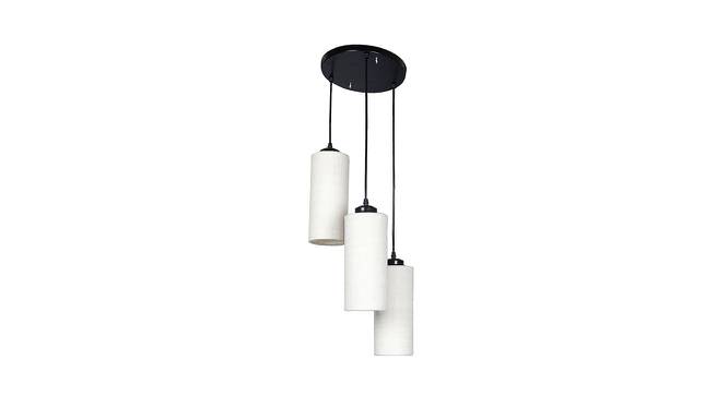 Briggs White Natural Fiber Cluster Hanging Light (White) by Urban Ladder - Front View Design 1 - 612932