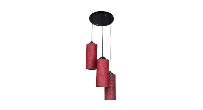 Roberto Maroon Natural Fiber Cluster Hanging Light (Maroon) by Urban Ladder - Front View Design 1 - 612934
