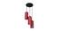 Roberto Maroon Natural Fiber Cluster Hanging Light (Maroon) by Urban Ladder - Front View Design 1 - 612934