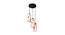 Kashton Multicolor Fabric Cluster Hanging Light (Multicolor) by Urban Ladder - Front View Design 1 - 612936