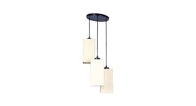 Santino Off White Fabric Cluster Hanging Light (Off White) by Urban Ladder - Front View Design 1 - 612938
