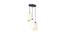 Santino Off White Fabric Cluster Hanging Light (Off White) by Urban Ladder - Front View Design 1 - 612938