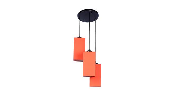 Dominick Orange Fabric Cluster Hanging Light (Orange) by Urban Ladder - Front View Design 1 - 612940
