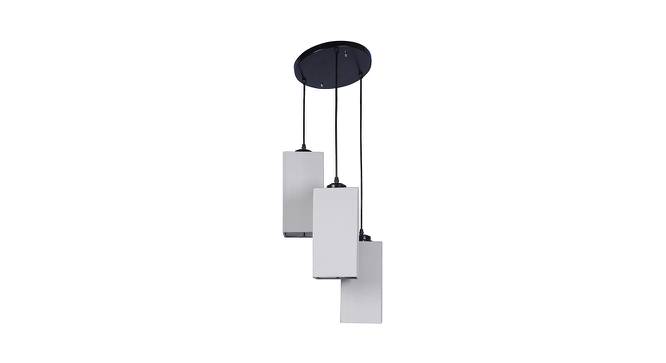 Apollo Grey Fabric Cluster Hanging Light (Grey) by Urban Ladder - Front View Design 1 - 612941