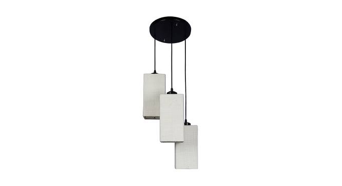 Philip White Natural Fiber Cluster Hanging Light (White) by Urban Ladder - Front View Design 1 - 612943