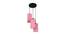 Kian Pink Natural Fiber Cluster Hanging Light (Pink) by Urban Ladder - Front View Design 1 - 612944