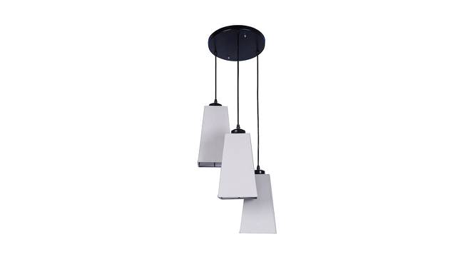 Allen Grey Fabric Cluster Hanging Light (Grey) by Urban Ladder - Front View Design 1 - 612952