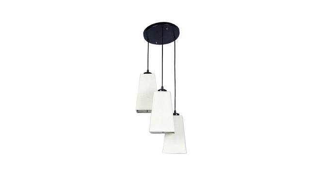 Archie White Natural Fiber Cluster Hanging Light (White) by Urban Ladder - Front View Design 1 - 612954