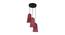 Esteban Maroon Natural Fiber Cluster Hanging Light (Maroon) by Urban Ladder - Front View Design 1 - 612956