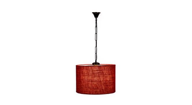 Callen Maroon  Natural Fiber  Hanging Light (Maroon) by Urban Ladder - Front View Design 1 - 612961