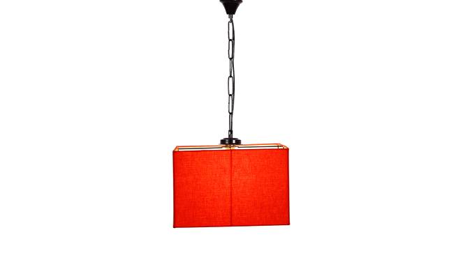 Quentin Orange  Fabric  Hanging Light (Orange) by Urban Ladder - Front View Design 1 - 612968