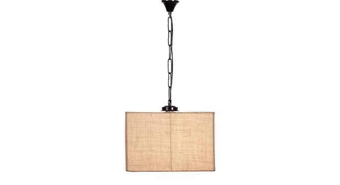 Wells White  Natural Fiber  Hanging Light (White) by Urban Ladder - Front View Design 1 - 612971