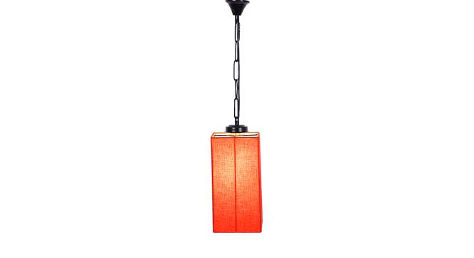 Abram Orange  Fabric  Hanging Light (Orange) by Urban Ladder - Front View Design 1 - 612979