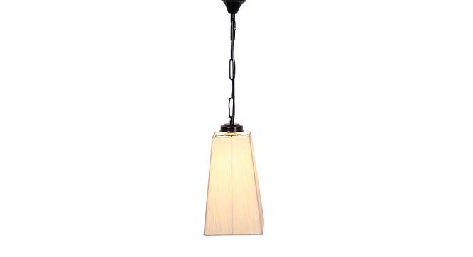 Hezekiah Off-White  Fabric  Hanging Light (Off White) by Urban Ladder - Front View Design 1 - 612998