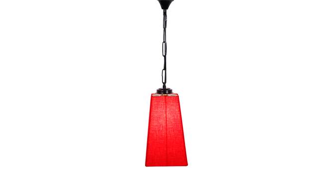 Arturo Red Fabric  Hanging Light (Red) by Urban Ladder - Front View Design 1 - 612999