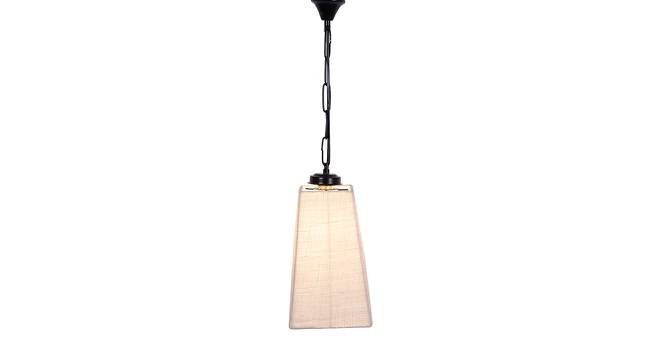 Landen White  Natural Fiber  Hanging Light (White) by Urban Ladder - Front View Design 1 - 613003