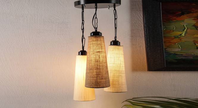 Ahmad Multicolor Fabric Cluster Hanging Light (Multicolor) by Urban Ladder - Front View Design 1 - 613012