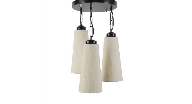 Ledger Off-White Natural Fiber Cluster Hanging Light (Off White) by Urban Ladder - Front View Design 1 - 613013