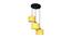 Pedro Yellow Fabric Cluster Hanging Light (Yellow) by Urban Ladder - Front View Design 1 - 613015