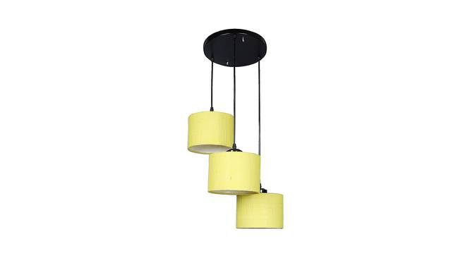 Kendrick Yellow Natural Fiber Cluster Hanging Light (Yellow) by Urban Ladder - Front View Design 1 - 613016