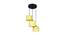 Kendrick Yellow Natural Fiber Cluster Hanging Light (Yellow) by Urban Ladder - Front View Design 1 - 613016
