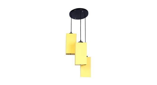 Zyaire Yellow Fabric Cluster Hanging Light (Yellow) by Urban Ladder - Front View Design 1 - 613018
