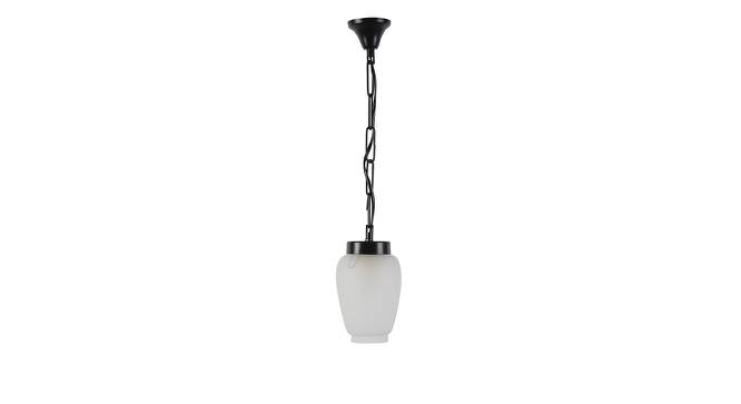 Kamden White Glass Single Hanging Light (White) by Urban Ladder - Front View Design 1 - 613020
