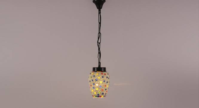 Tripp Multicolor Glass Single Hanging Light (Multicolor) by Urban Ladder - Front View Design 1 - 613026