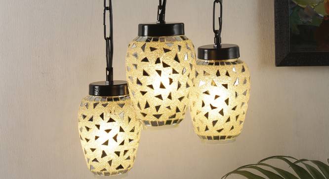 Bruce Multicolor Glass Cluster Hanging Light (Multicolor) by Urban Ladder - Front View Design 1 - 613039