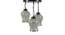 Deacon Multicolor Glass Cluster Hanging Light (Multicolor) by Urban Ladder - Front View Design 1 - 613057