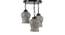 Abdiel Multicolor Glass Cluster Hanging Light (Multicolor) by Urban Ladder - Front View Design 1 - 613058