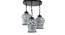 Kieran Multicolor Glass Cluster Hanging Light (Multicolor) by Urban Ladder - Front View Design 1 - 613059