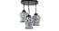 Kieran Multicolor Glass Cluster Hanging Light (Multicolor) by Urban Ladder - Front View Design 1 - 613059