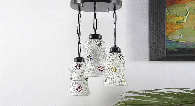 Ryland Multicolor Glass Cluster Hanging Light (Multicolor) by Urban Ladder - Front View Design 1 - 613061