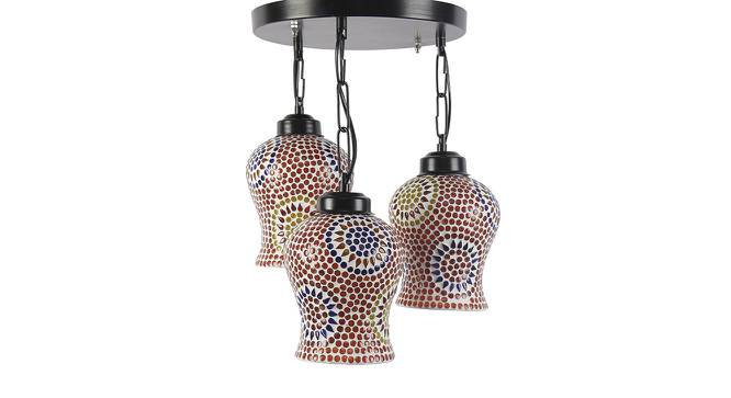 Zachariah Multicolor Glass Cluster Hanging Light (Multicolor) by Urban Ladder - Front View Design 1 - 613062