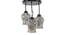 Baker Multicolor Glass Cluster Hanging Light (Multicolor) by Urban Ladder - Front View Design 1 - 613066