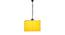 Rowen Yellow Fabric  Hanging Light (Yellow) by Urban Ladder - Front View Design 1 - 613072