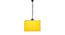Rowen Yellow Fabric  Hanging Light (Yellow) by Urban Ladder - Front View Design 1 - 613072
