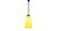 Jaxtyn Yellow Fabric  Hanging Light (Yellow) by Urban Ladder - Front View Design 1 - 613075
