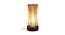Zeke Beige Bamboo Shade Table Lamp with Black  Iron  Base (Beige) by Urban Ladder - Front View Design 1 - 613086