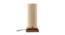 Elger Beige Natural Fiber Shade Table Lamp with Brown  Wooden Base (Beige) by Urban Ladder - Front View Design 1 - 613101