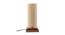 Elger Beige Natural Fiber Shade Table Lamp with Brown  Wooden Base (Beige) by Urban Ladder - Front View Design 1 - 613101