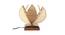 Neuman Beige Bamboo Shade Table Lamp with Brown  Wooden Base (Beige) by Urban Ladder - Front View Design 1 - 613102
