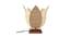 Erwin Beige Bamboo Shade Table Lamp with Brown  Wooden Base (Beige) by Urban Ladder - Front View Design 1 - 613103