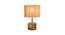 Brant Beige Bamboo Shade Table Lamp with Natural  Wooden Base (Beige) by Urban Ladder - Front View Design 1 - 613105