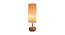 Leslie Beige Bamboo Shade Table Lamp with Natural  Wooden Base (Beige) by Urban Ladder - Front View Design 1 - 613107