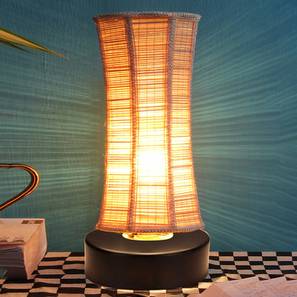 Table Lamps In Chennai Design Zeke Beige Bamboo Shade Table Lamp with Black  Iron  Base (Beige)